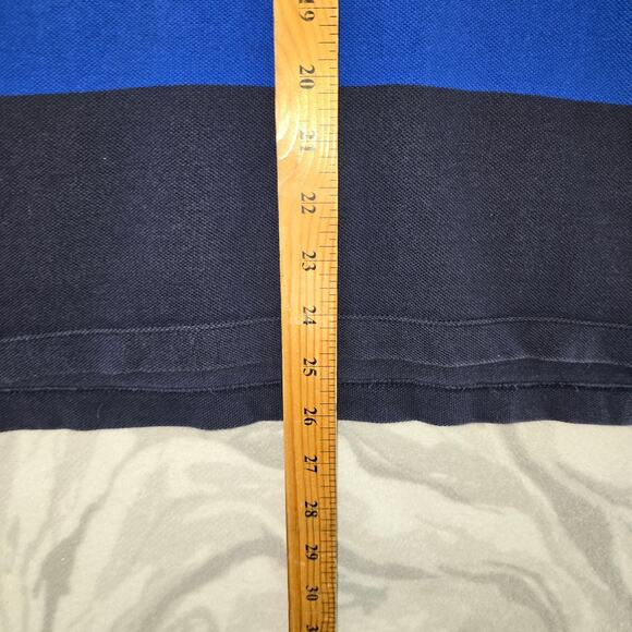 Y2K Style GAP Polo Boys Blue Striped Polo Size S - Picture 3 of 8